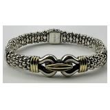 18KT Gold & Sterling Silver Lagos Bracelet.