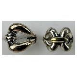 18KT Gold & Sterling Silver Lagos Knot Rings.