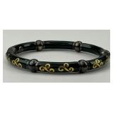 Sterling Silver Hidalgo Enamel Bangle.