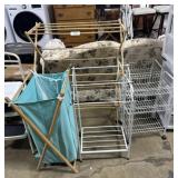Folding Drying Rack, Laundry Hamper, Rolling Carts