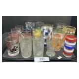 Vintage Decorated & Character Glasses.