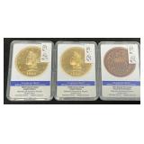3 Commemorative Collectors Coins.