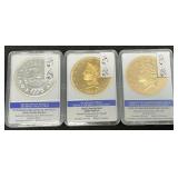 3 Commemorative Collectors Coins.
