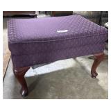 Upholstered Queen Ann Style Ottoman.