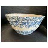 Spongeware Stoneware Mixing Bowl.