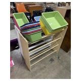 (2) Shelves & Bins.