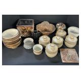 Signed Hand Thrown Pottery Bowls, Vases.