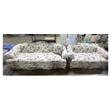 Clean Floral Sofa & Love Seat.