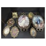 Vintage Ornate Brass Frames.