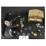 Costume Jewelry, Music Box, Pocket Watch.