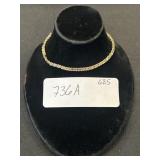 14Kt Gold Heart Chain Bracelet.