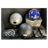 THH, Harley Davidson Helmet & Gloves.