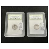 2 Roosevelt Dimes.