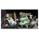 Elephant Planters, Ceramic Animal Figures.