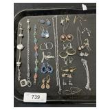 Costume Jewelry, Bracelets, Necklaces, Earring.
