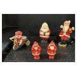 Vintage Santa Figures.