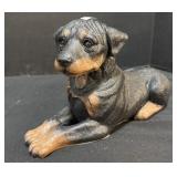 Rottweiler Dog Statue.