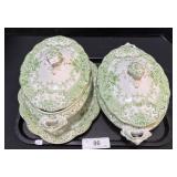 2 Lidded Dishes.
