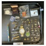 Masonic Cuff Links, Tie Clips & Pins, Watch.