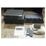 Technics CD Player, Samson Amp, Omnimatch.