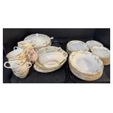 Large Lot Of Floral Dinnerware.;