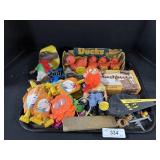 Flintstones Party Favors, Ducks, Batman Launcher.
