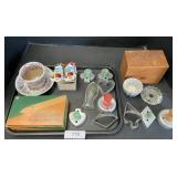 Vintage Cookie Cutters, Travel Iron, Recipe Cards.