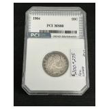 1904 90% Silver Barber Quarter.