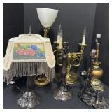 Large Lot Of Lamps.