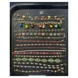 Lot Of Costume Jewelry Bracelets.
