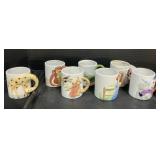 Vintage ATC Nursery Rhyme & Animal Mugs.