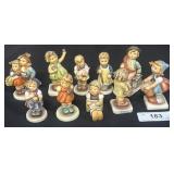 10 Vintage Hummel Child Figurines.