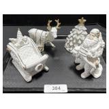 Ceramic Christmas Figures.