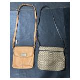 Coach & Dkny Cross Body Purses.