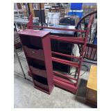 Wall Shelf, 3-Tiered Wooden Cabinet.