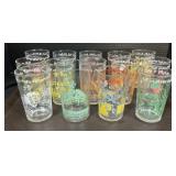 Flintstone & Archies Character Glasses.