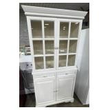 Farmhouse Style Whitewash Hutch.