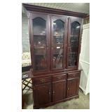 Dark Wood Traditional Style Hutch.