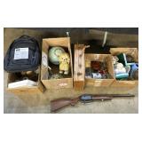 Daisy BB Gun, Glass Vases, Sonitas Plate.