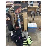 Endure Trolling Boat Motor, (4) Life Vest, Cooler.