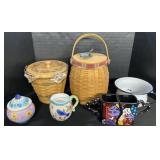 Longaberger Baskets, Sanford Cream & Sugar Set.