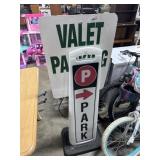 Valet & Parking Traffic Sign.