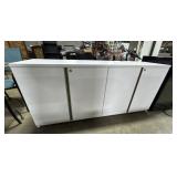 White IKEA Style Cabinets.