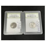 2 Jefferson Nickels.