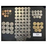 Lot Of U.S Currency, State Quarters, Nickles.