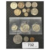 90% Silver Half Dollars, Quarters, Dimes.