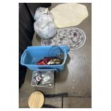 Rugs, Table Cloths, Purse, Picture Frames.