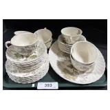 Lot Of Floral Dinnerware.