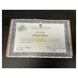 U.S. Commemorative Gallery Silver Bars.