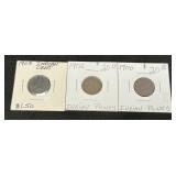 3 Indian Head Cents.